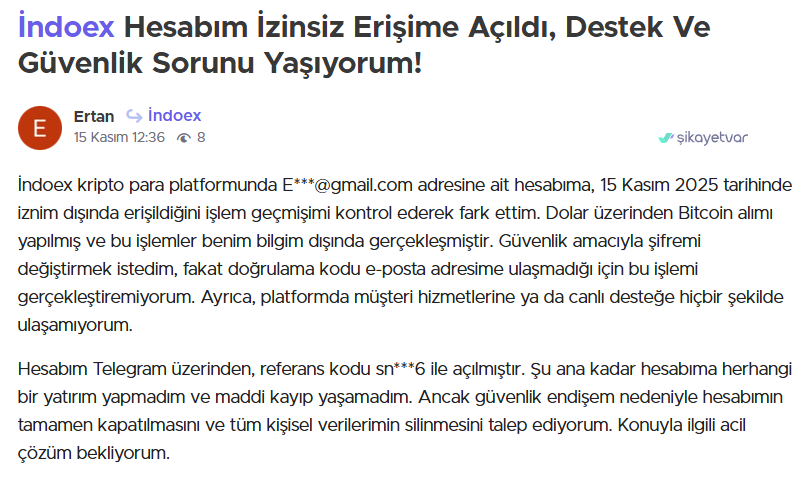 indoex şikayet