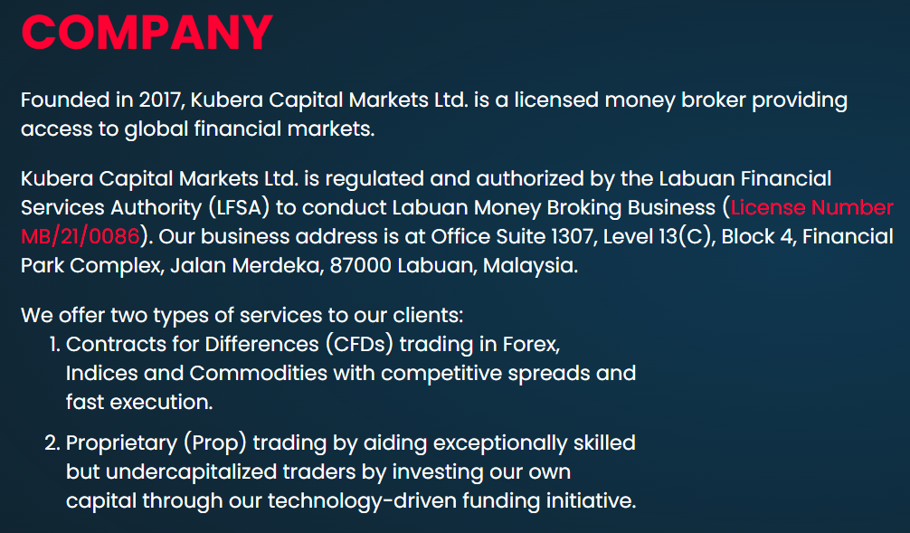 kubera markets lisans