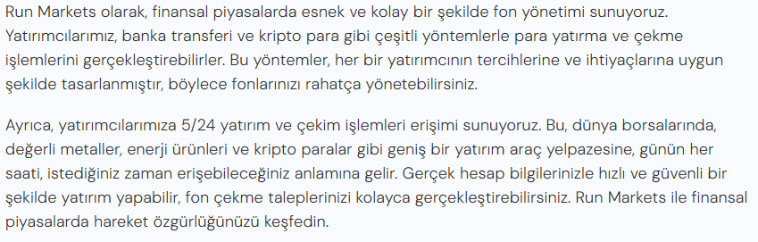 run markets ödeme yöntemleri